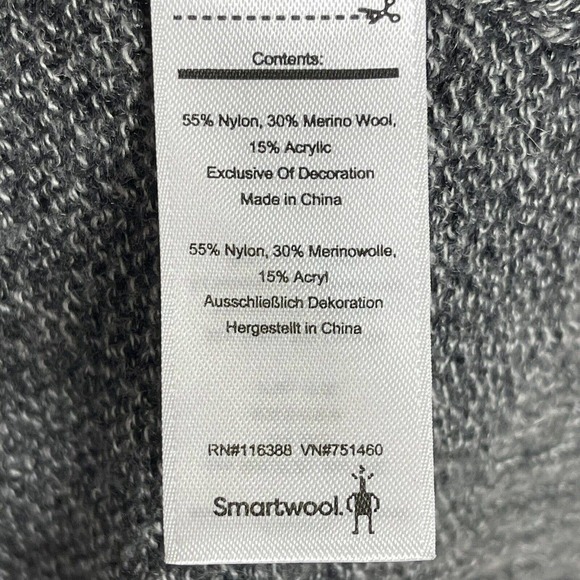 Smartwool Mens L Half Zip Sweater Gray Merino Wool Blend Mock Neck - Picture 7 of 10